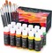 Acrylic Paint Set with 10 Brushes, 18 Colors(59ml, 2 oz) Art Craft Paint Non Toxic, Perfect for Hobby Painters, Artist, Adults, Ideal for Canvas Wood Ceramic Paint Supplies